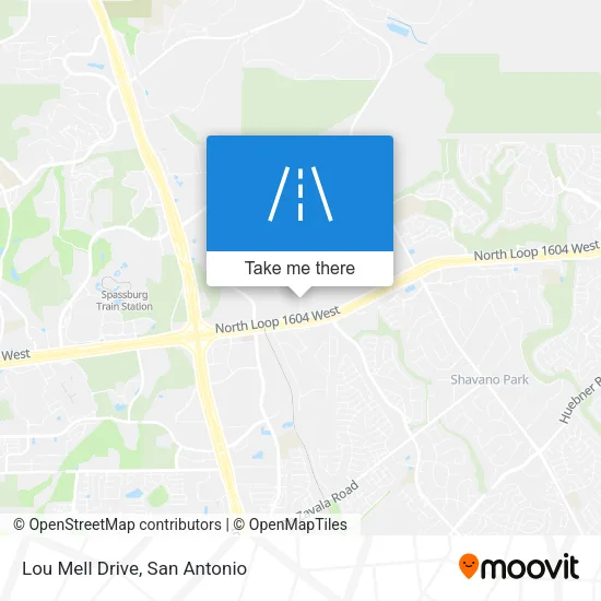 Lou Mell Drive map