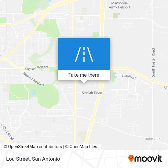 Lou Street map