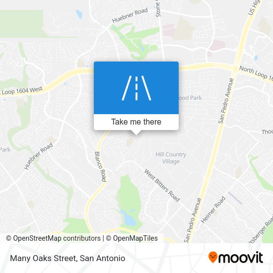 Mapa de Many Oaks Street