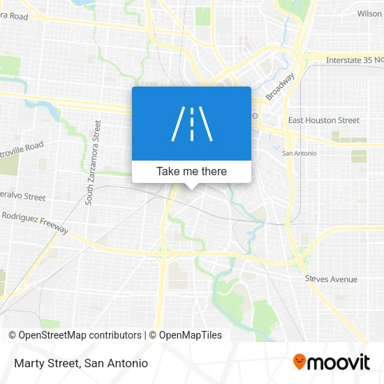 Marty Street map