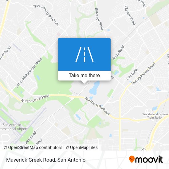 Maverick Creek Road map
