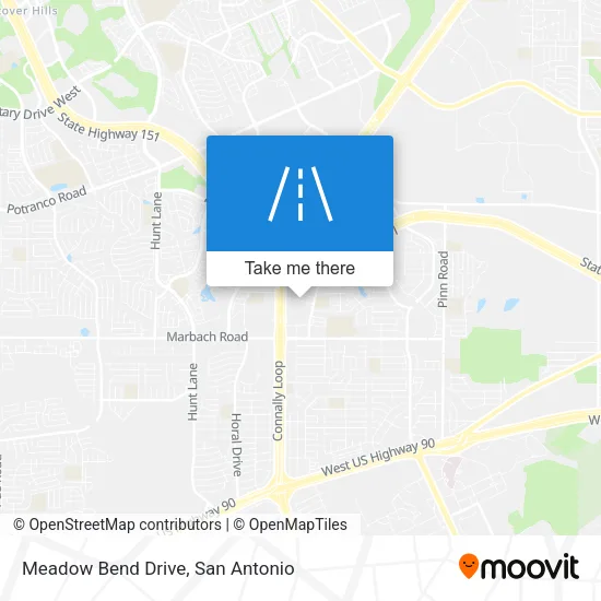 Meadow Bend Drive map