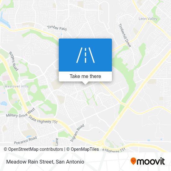 Meadow Rain Street map