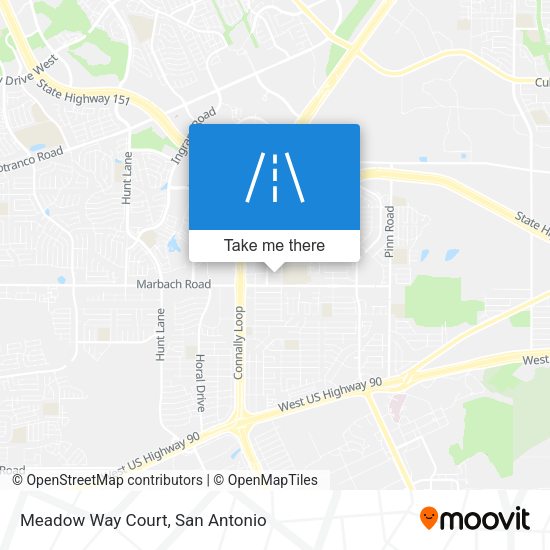 Meadow Way Court map