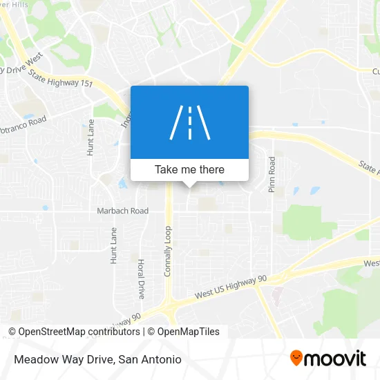 Meadow Way Drive map