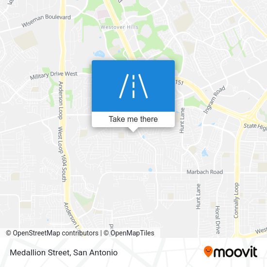 Medallion Street map