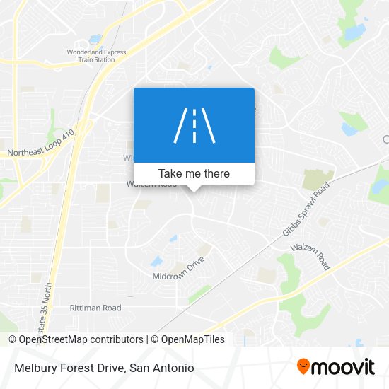 Melbury Forest Drive map