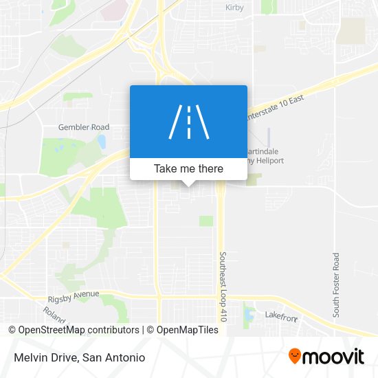 Mapa de Melvin Drive