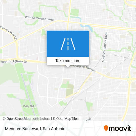 Menefee Boulevard map