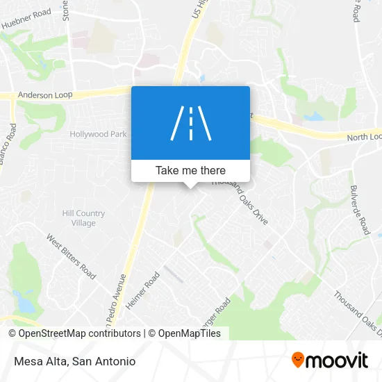 Mesa Alta map