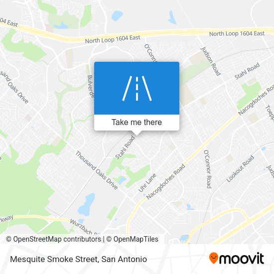 Mesquite Smoke Street map