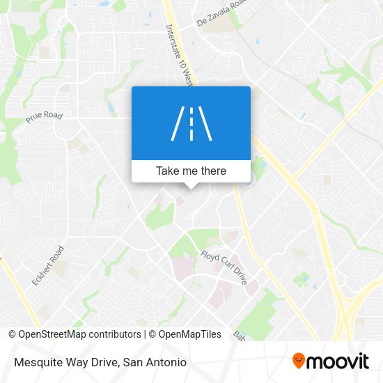Mesquite Way Drive map