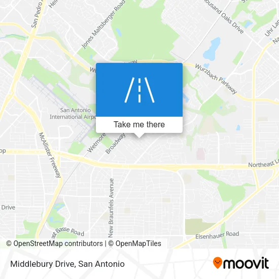 Middlebury Drive map