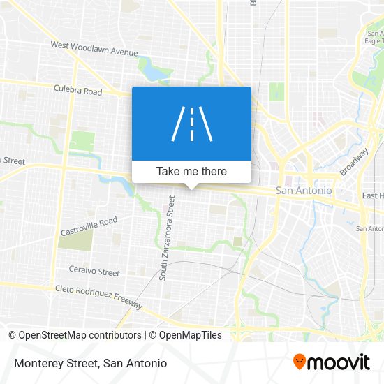 Monterey Street map
