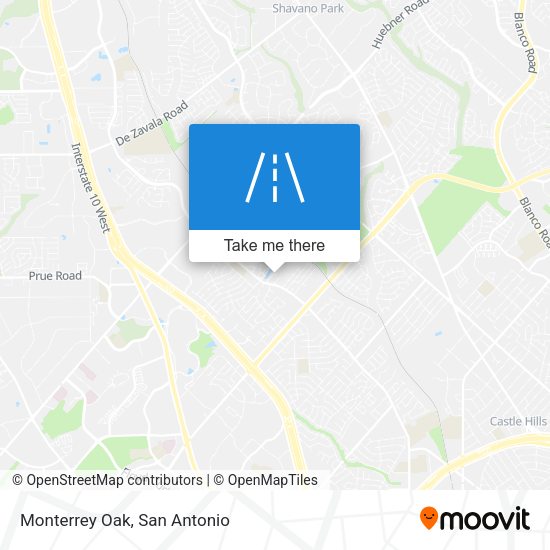 Mapa de Monterrey Oak