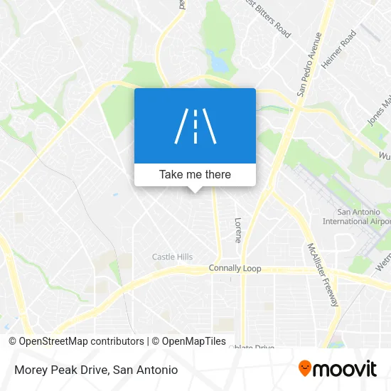 Morey Peak Drive map