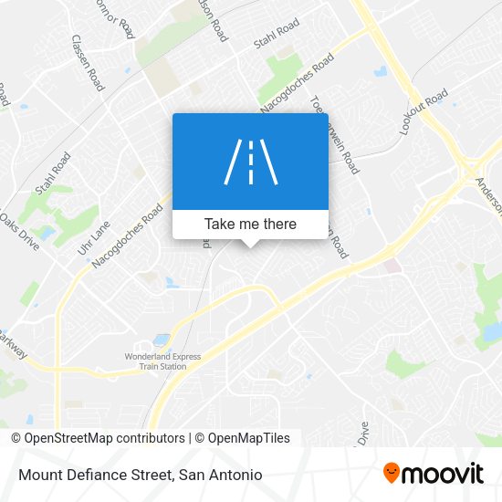 Mapa de Mount Defiance Street