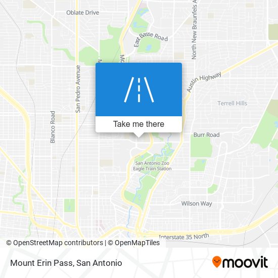 Mount Erin Pass map