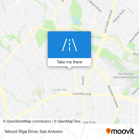 Mount Riga Drive map