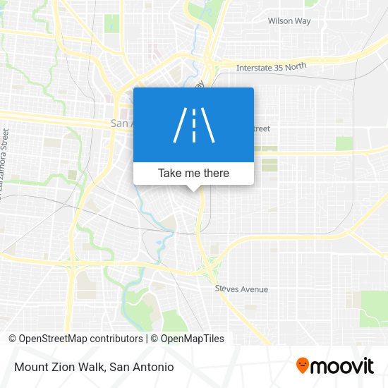 Mapa de Mount Zion Walk