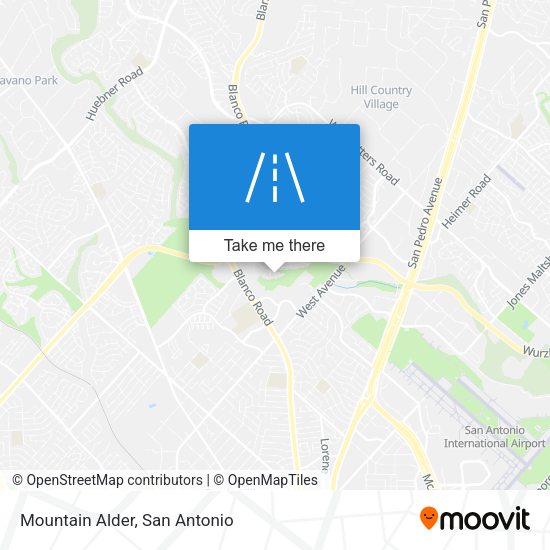 Mountain Alder map