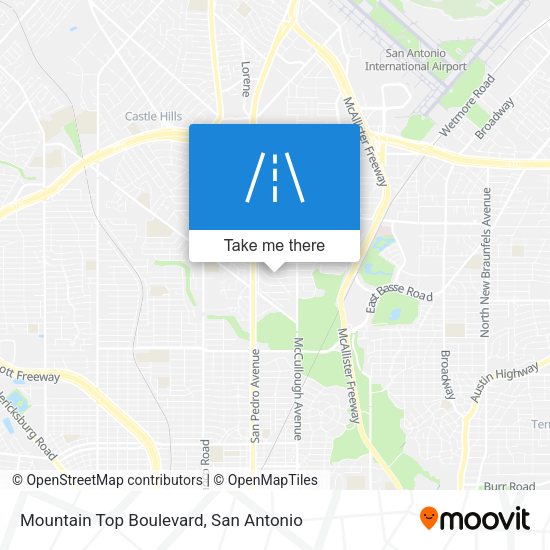 Mapa de Mountain Top Boulevard