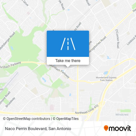 Naco Perrin Boulevard map