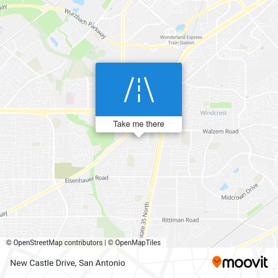 Mapa de New Castle Drive