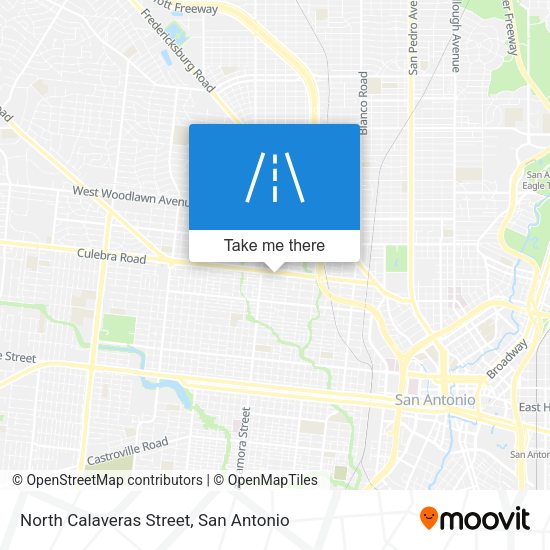 North Calaveras Street map