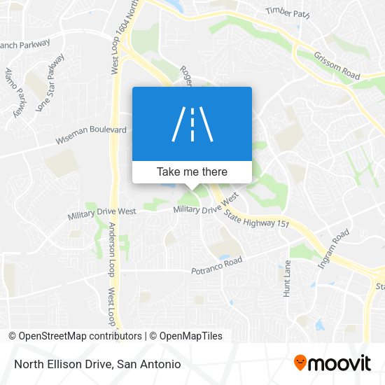 North Ellison Drive map