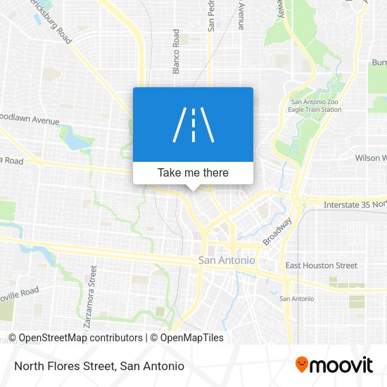 North Flores Street map