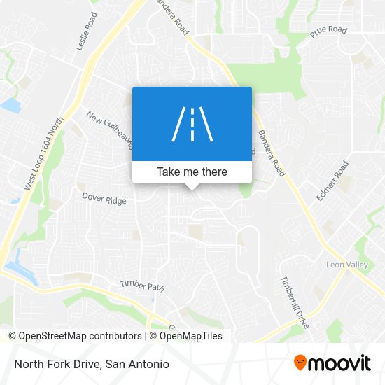 North Fork Drive map
