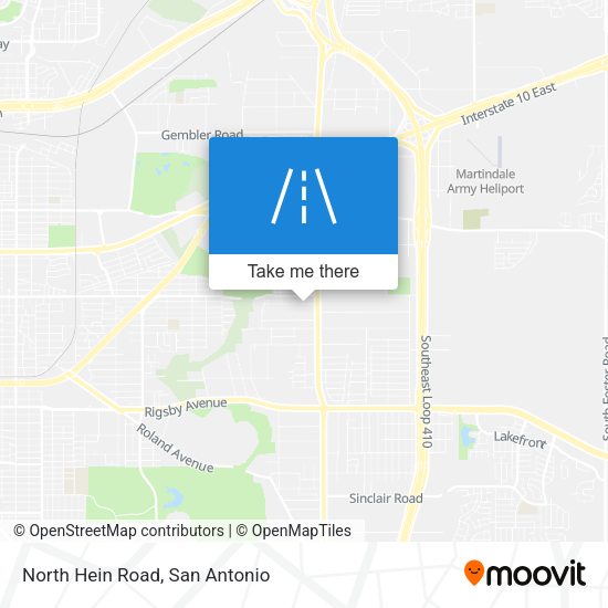 North Hein Road map