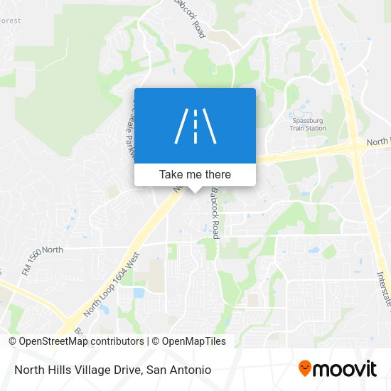Mapa de North Hills Village Drive