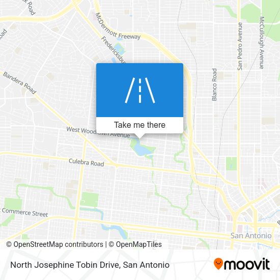 North Josephine Tobin Drive map