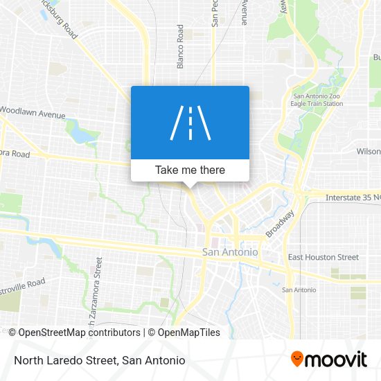 North Laredo Street map
