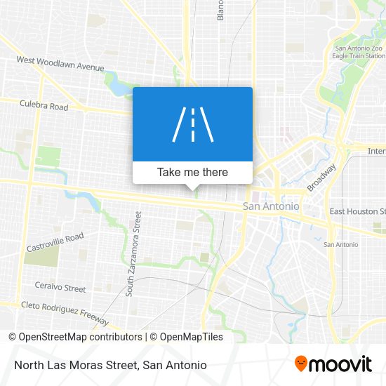 North Las Moras Street map