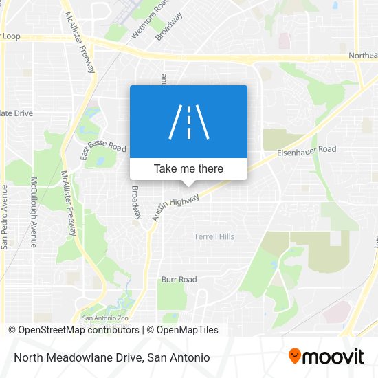 North Meadowlane Drive map