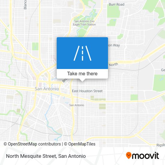 North Mesquite Street map