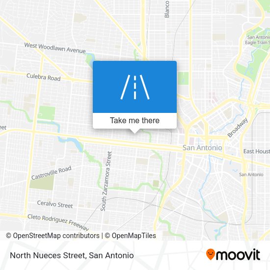 Mapa de North Nueces Street