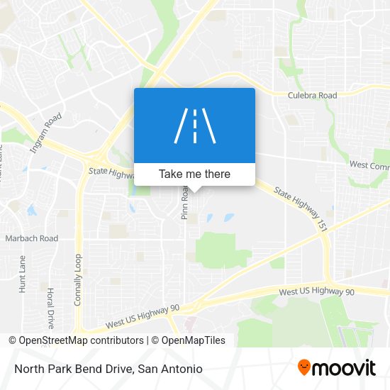 North Park Bend Drive map