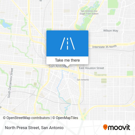 North Presa Street map