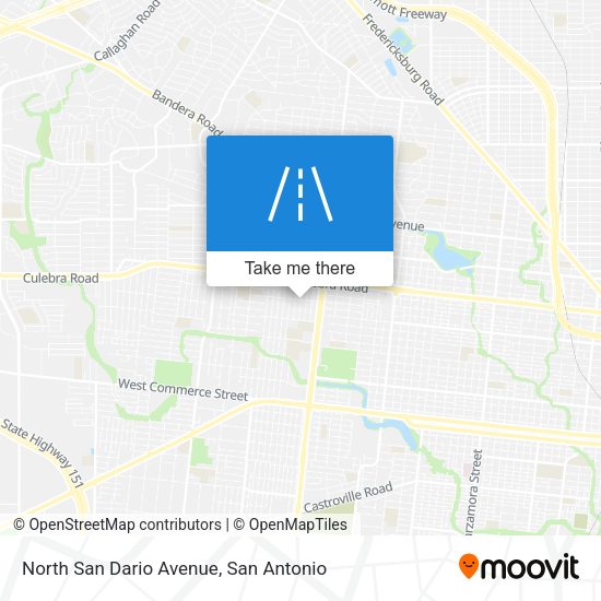 Mapa de North San Dario Avenue