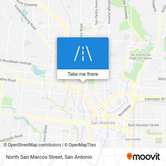 North San Marcos Street map