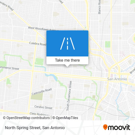 North Spring Street map