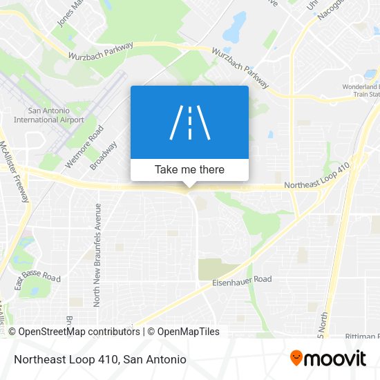 Mapa de Northeast Loop 410