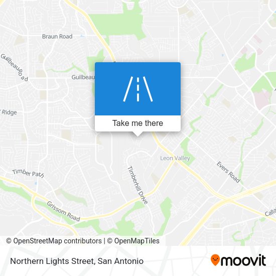 Mapa de Northern Lights Street