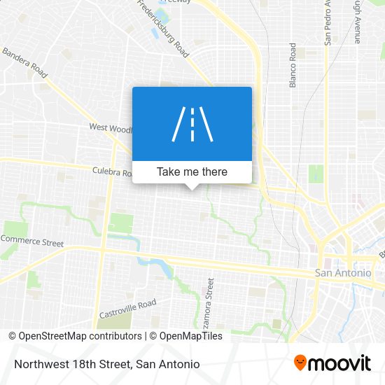 Northwest 18th Street map