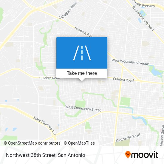 Northwest 38th Street map