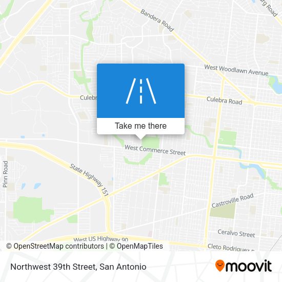 Northwest 39th Street map